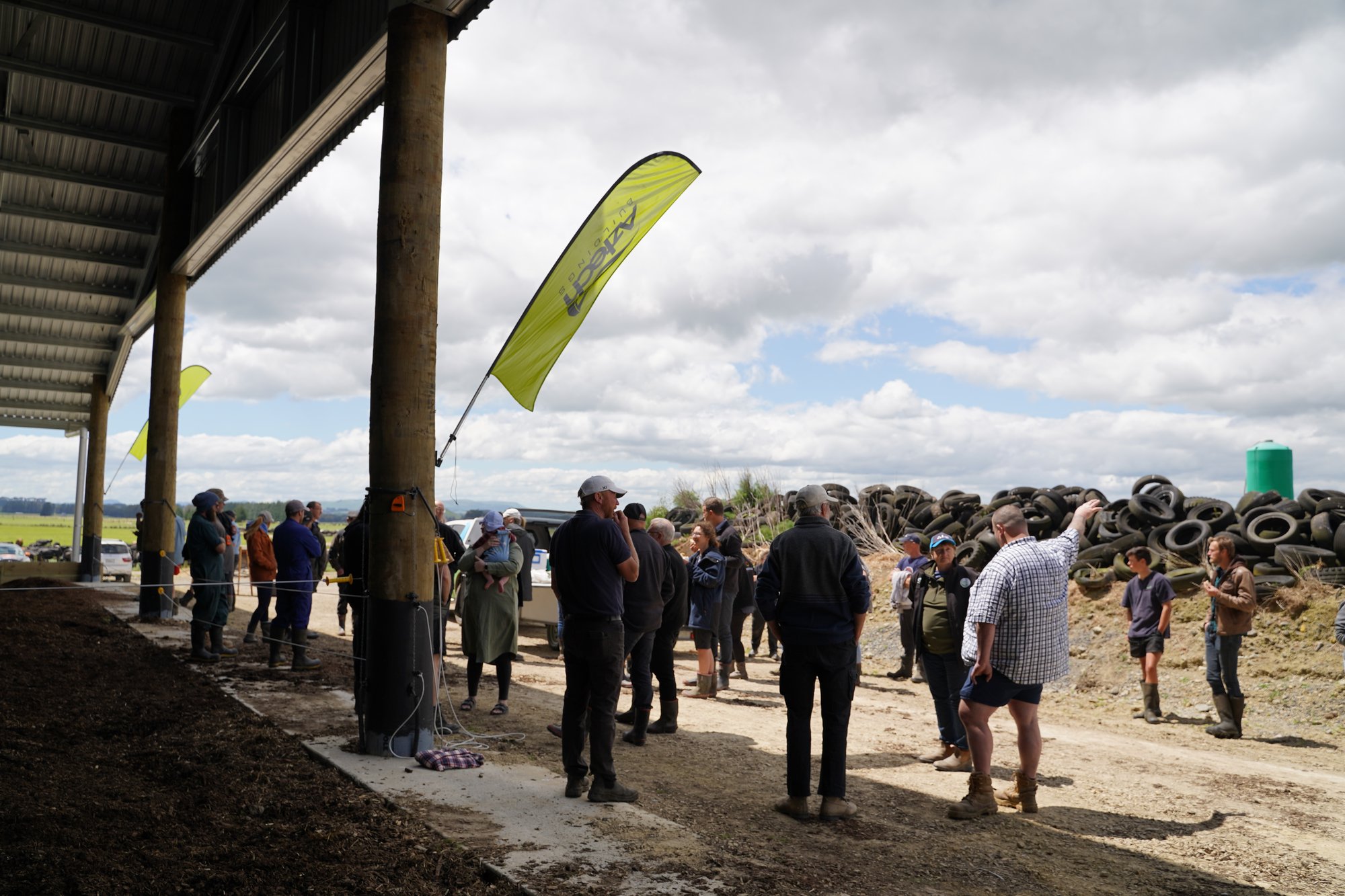 People during an Aztech Buildings event