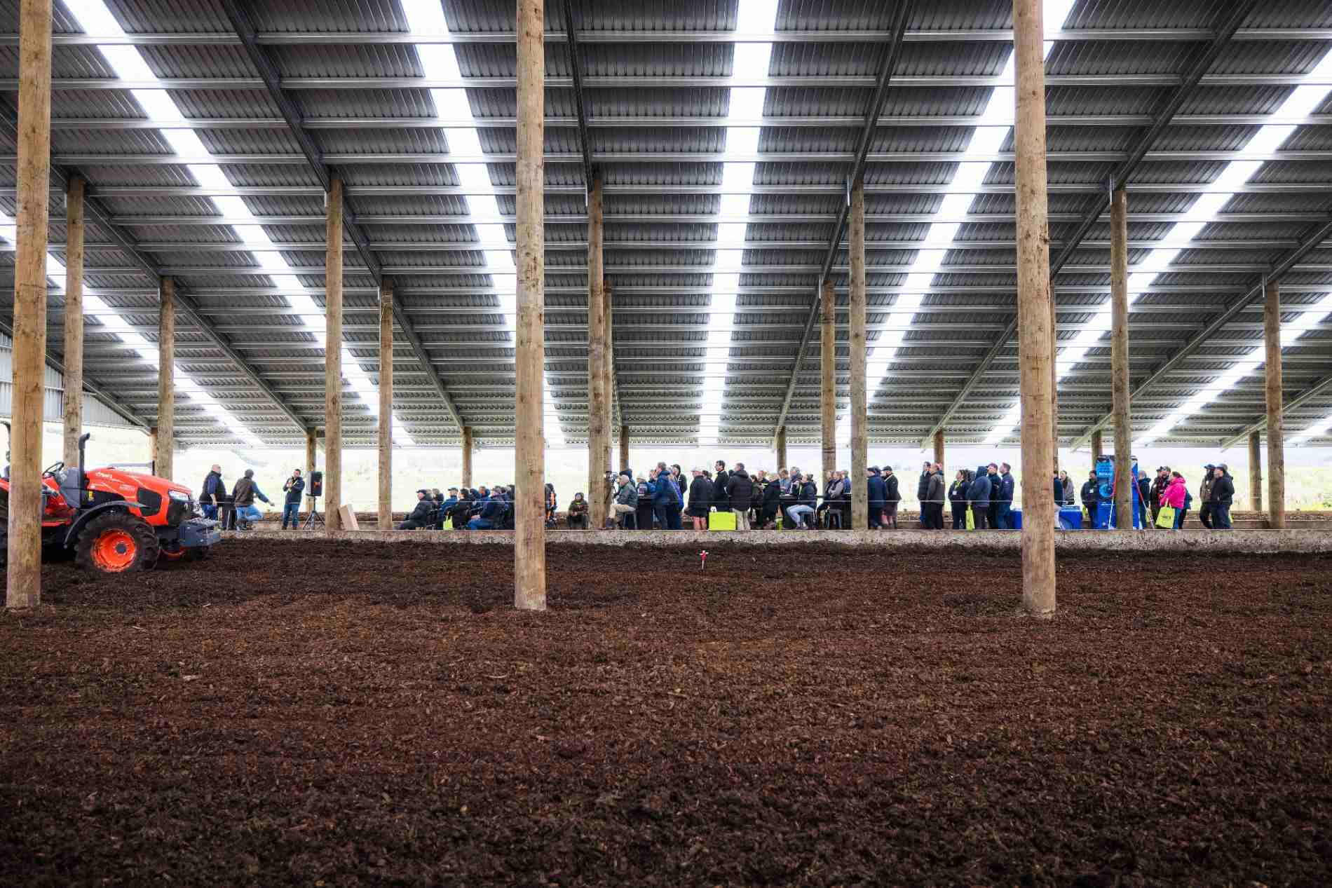 Aztech Composting Barn Roadshow event at a Canterbury dairy farm