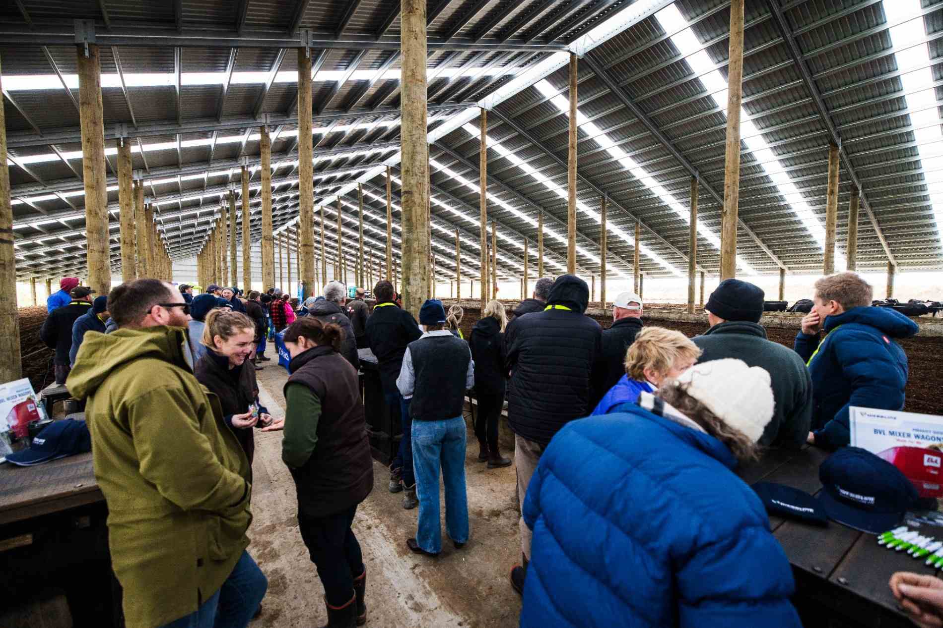 Aztech Composting Barn Roadshow event at a Canterbury dairy farm