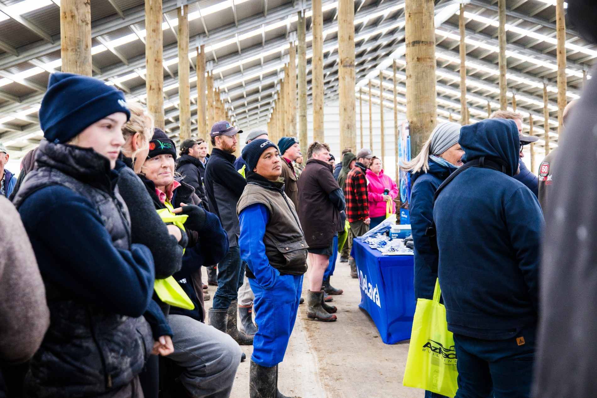 Aztech Composting Barn Roadshow event at a Canterbury dairy farm