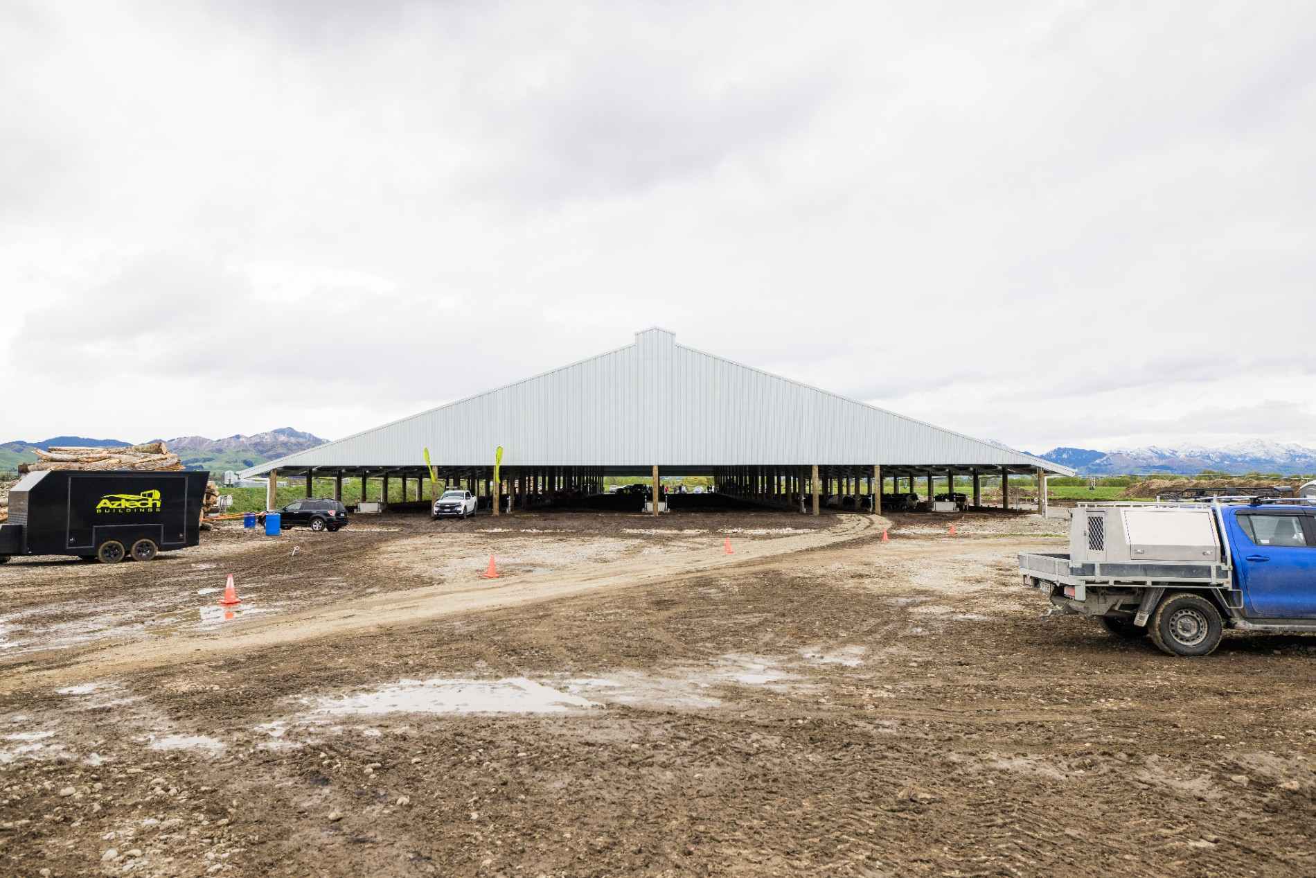 Aztech Composting Barn Roadshow event at a Canterbury dairy farm