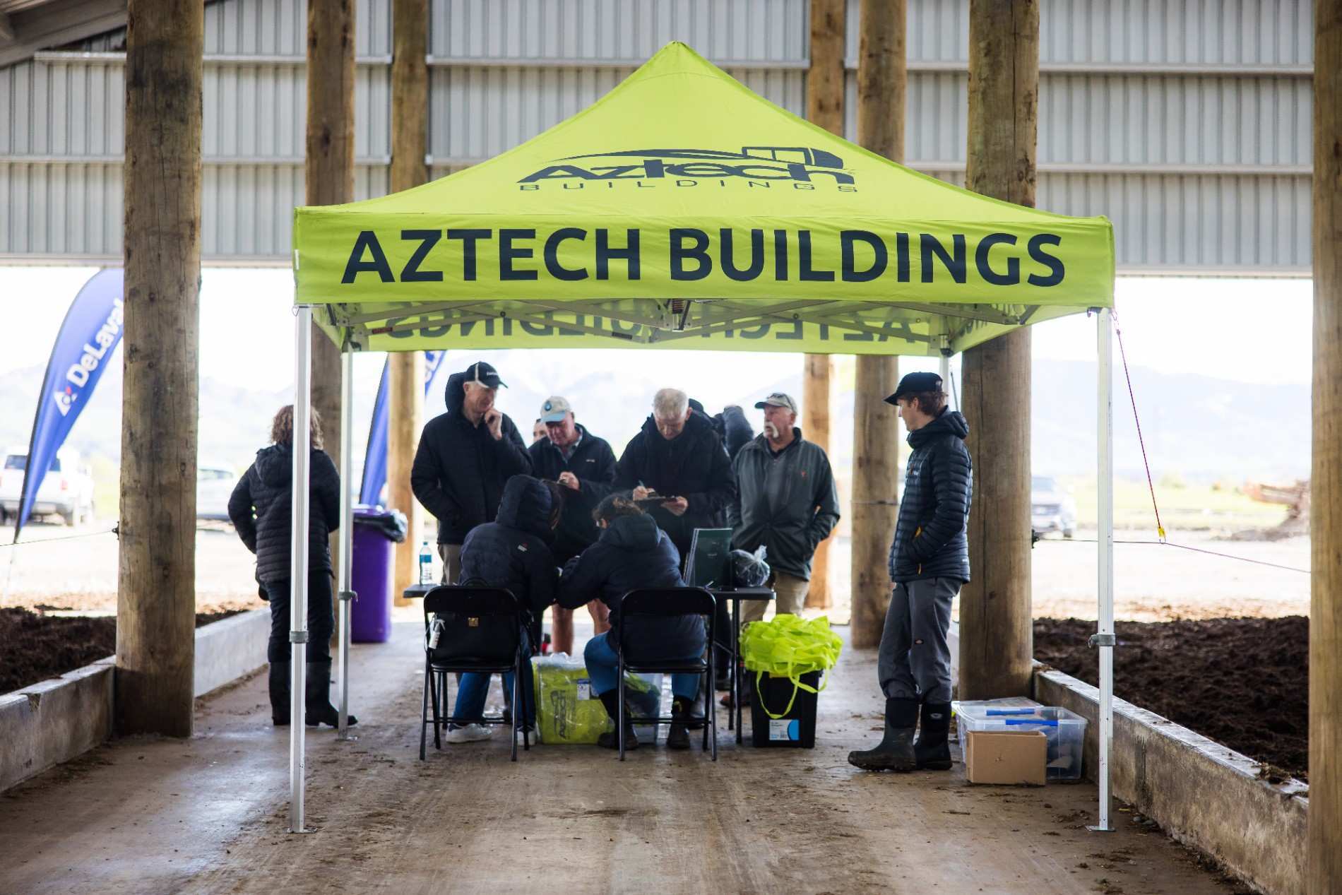 Aztech Composting Barn Roadshow event at a Canterbury dairy farm