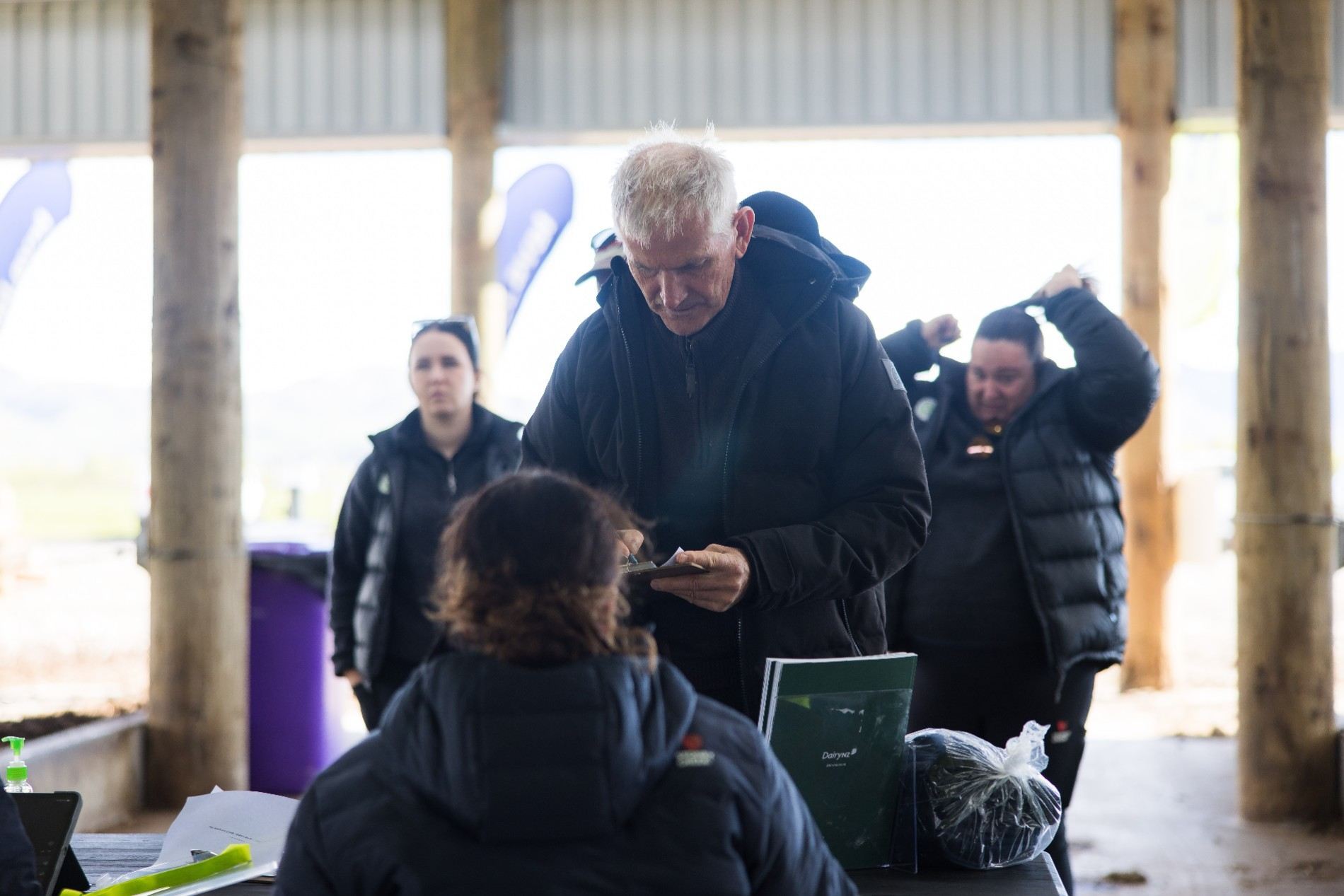 Aztech Composting Barn Roadshow event at a Canterbury dairy farm