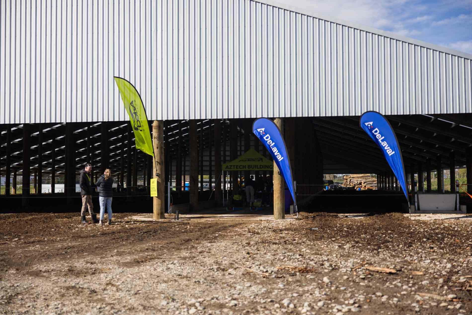 Aztech Composting Barn Roadshow event at a Canterbury dairy farm