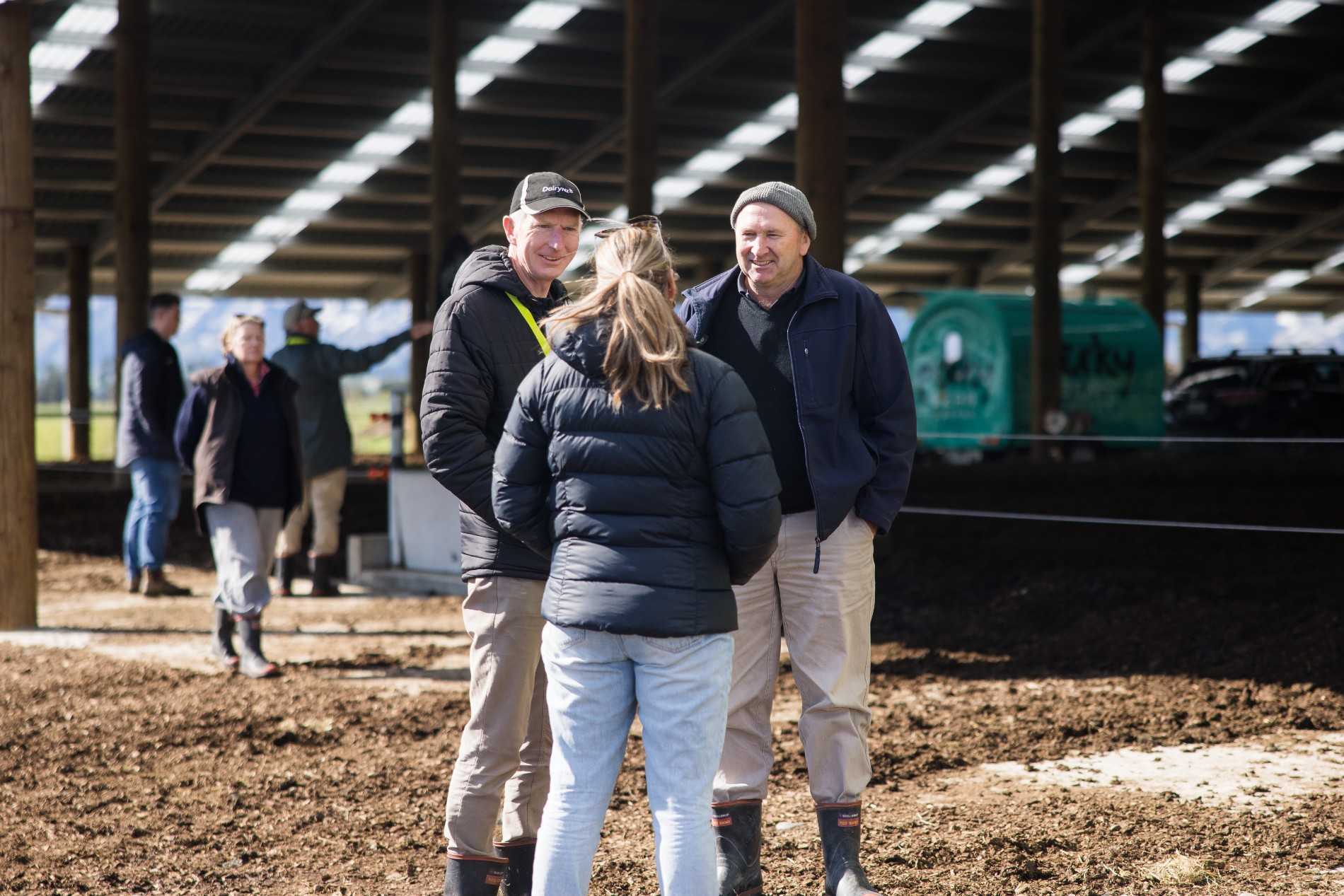 Aztech Composting Barn Roadshow event at a Canterbury dairy farm