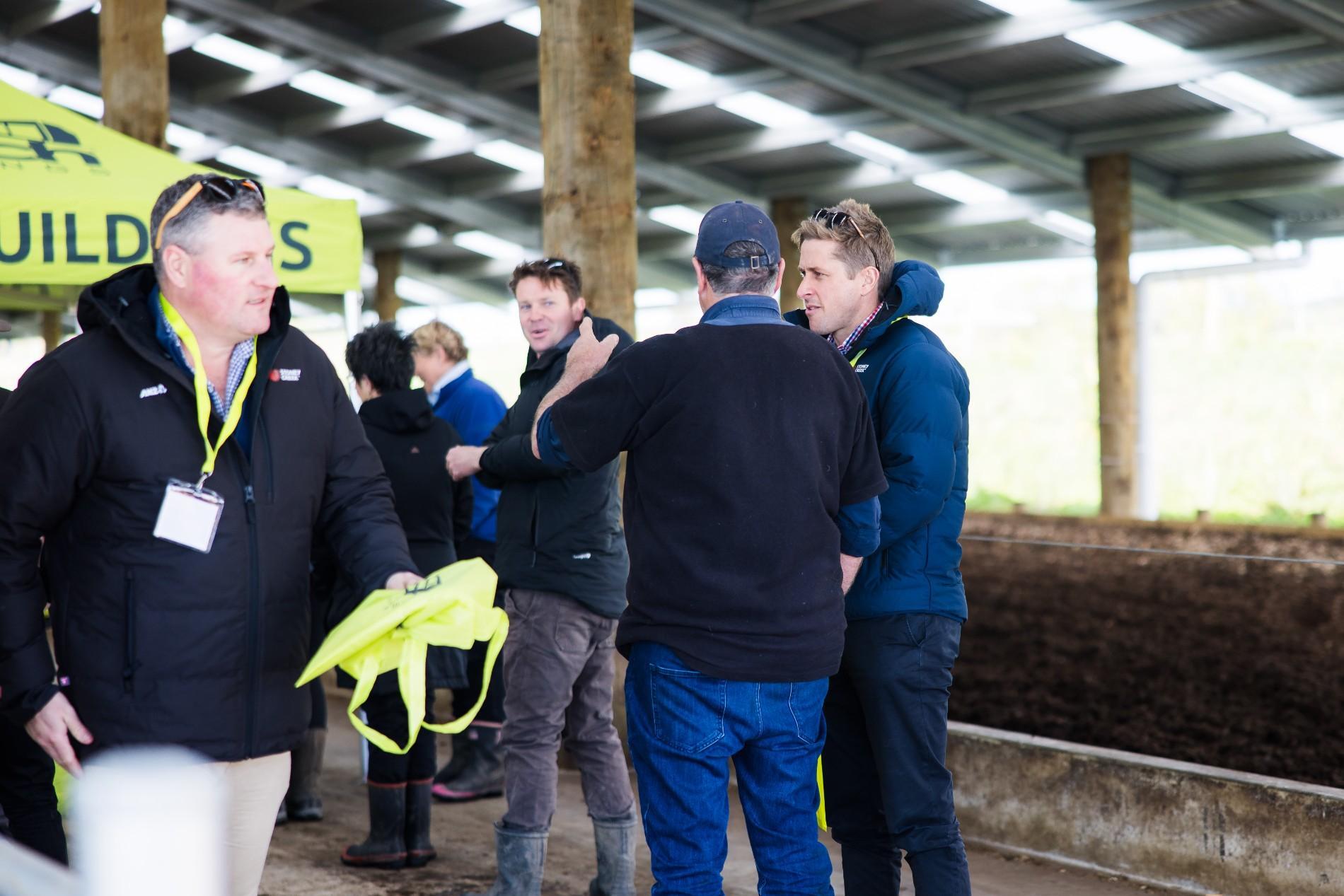Aztech Composting Barn Roadshow event at a Canterbury dairy farm