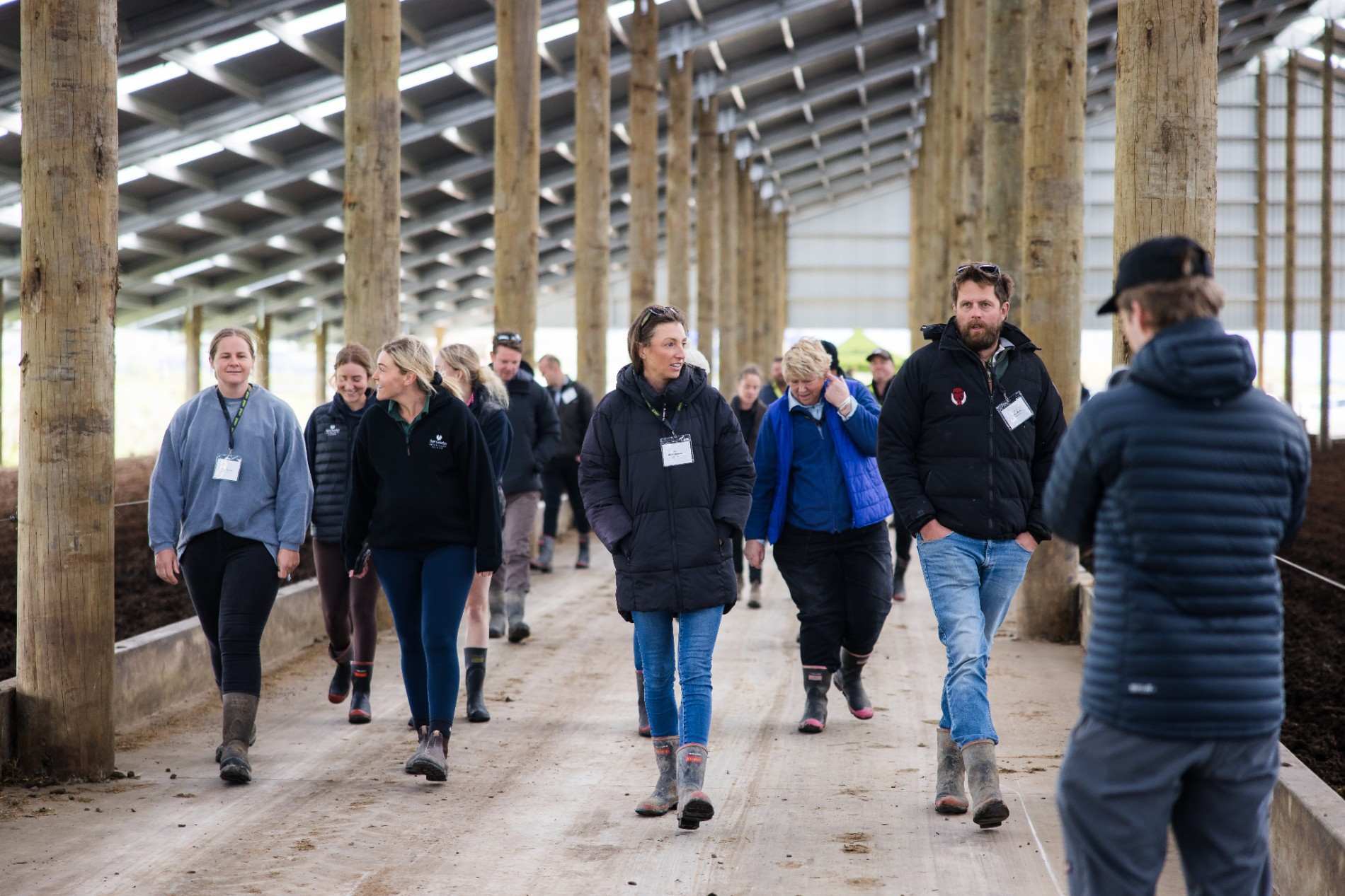 Aztech Composting Barn Roadshow event at a Canterbury dairy farm