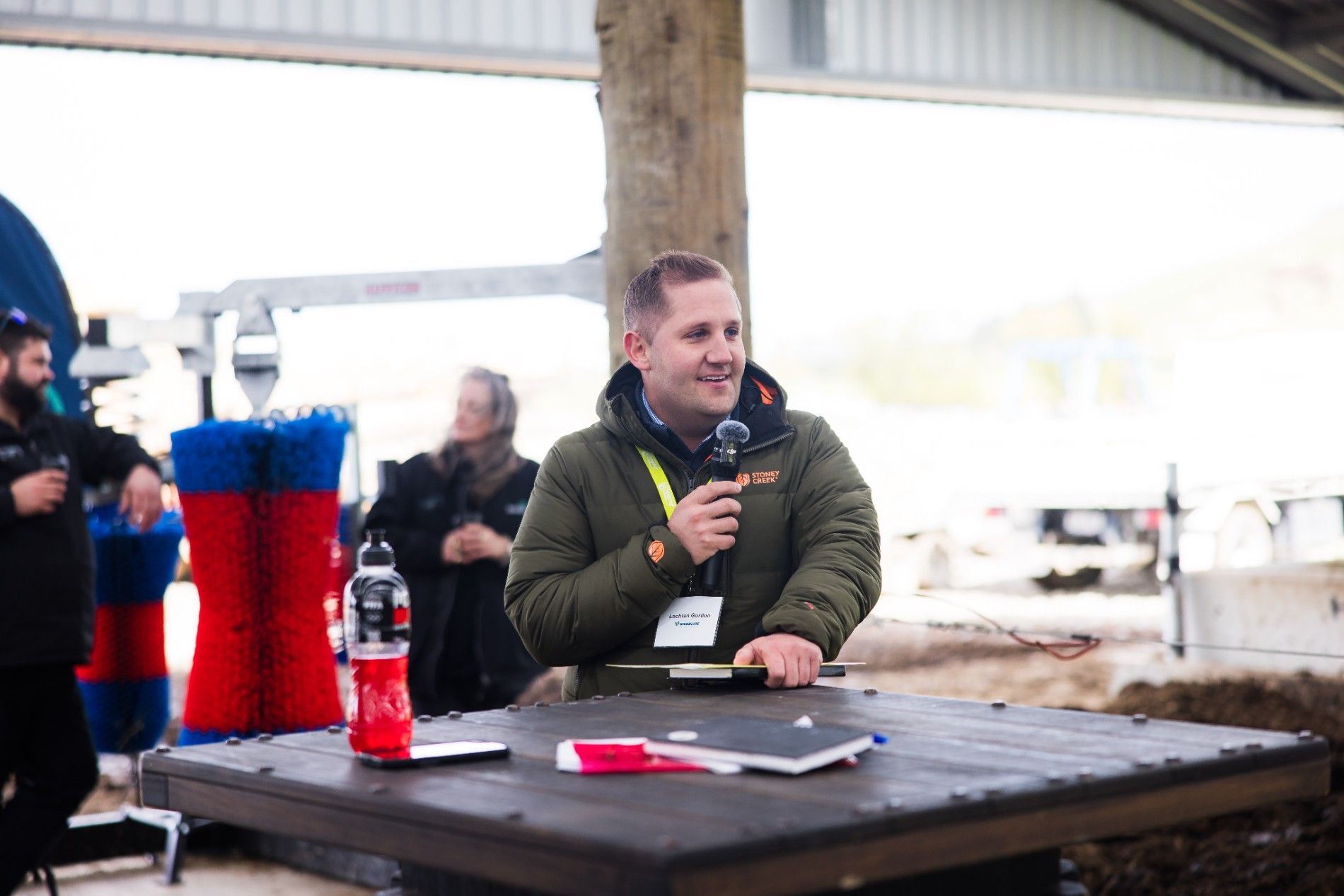 Aztech Composting Barn Roadshow event at a Canterbury dairy farm