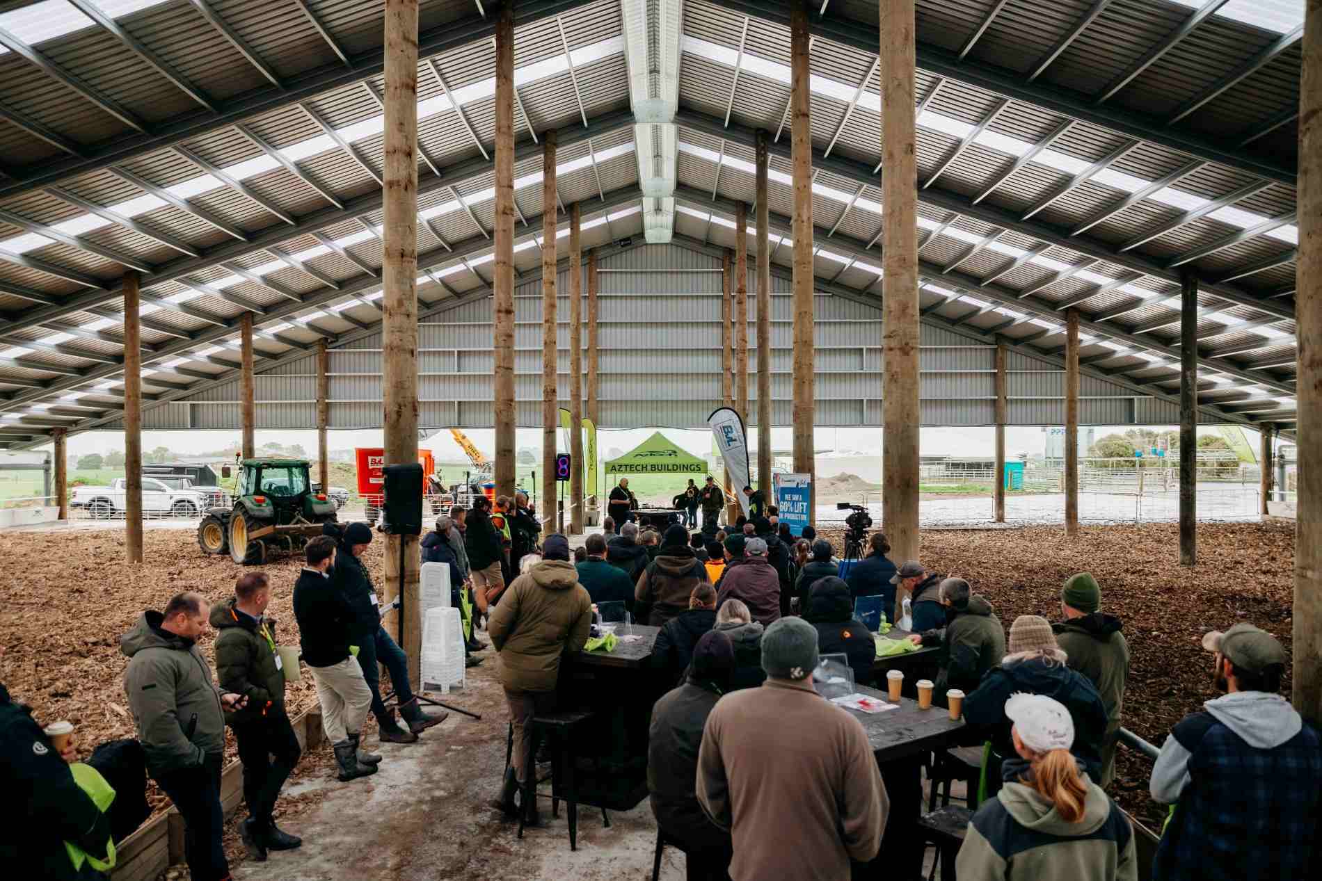 Taranaki composting barn roadshow at Campbell Clayton-Greene’s dairy farm