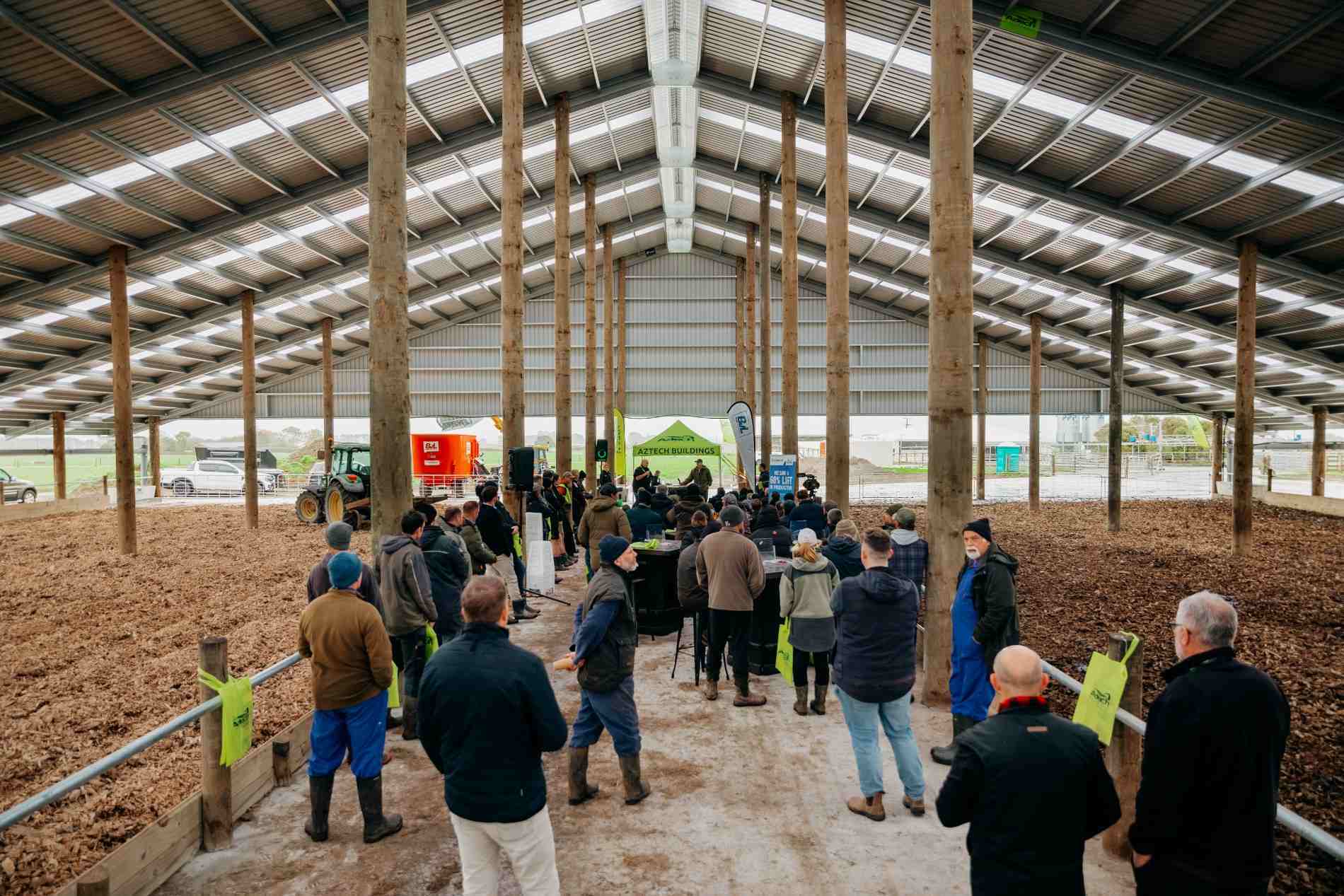 Taranaki composting barn roadshow at Campbell Clayton-Greene’s dairy farm
