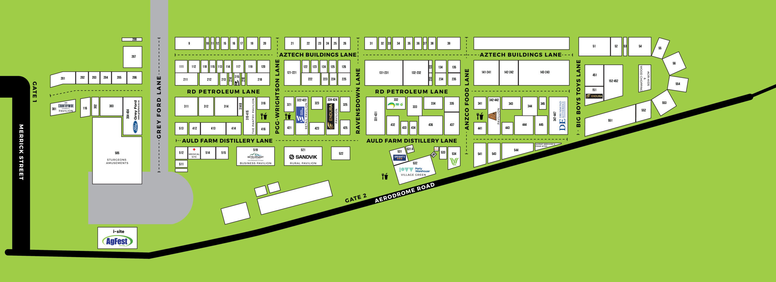 Agfest site map