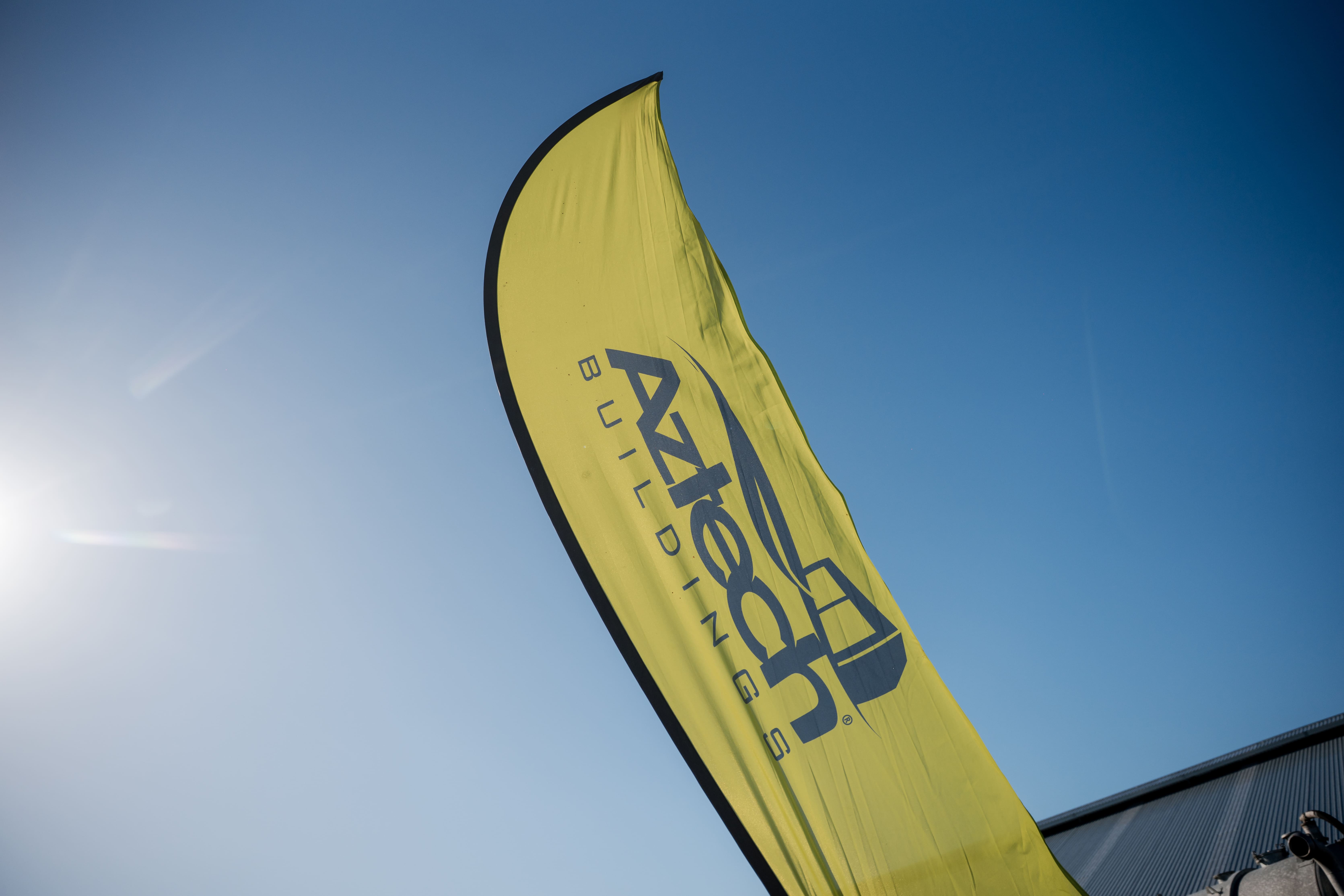 Aztech banner at the Invercargill Composting Barn Roadshow